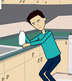 image of khalid and a bottle of milk