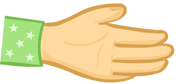 Your hand playing paper