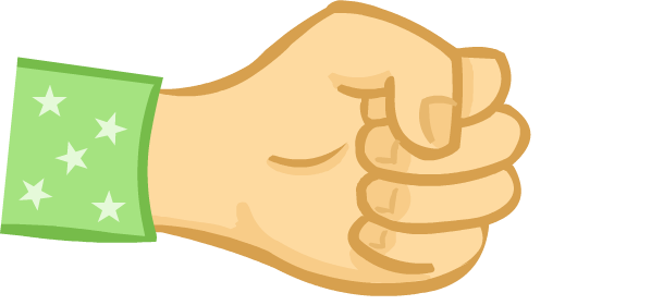 Your hand ready to play